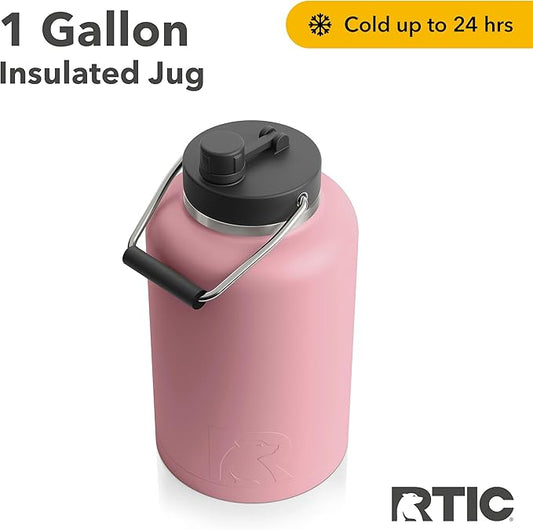 Gallon tank, vacuum insulated water bottle metal stainless steel double wall insulation